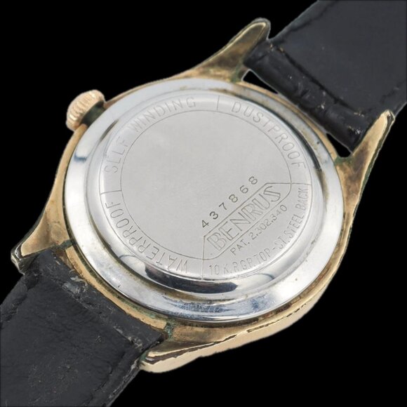 Vintage Benrus Copper Dial 3 Star Men\'s Automatic Wristwatch Steel & 10k RGP main image 5